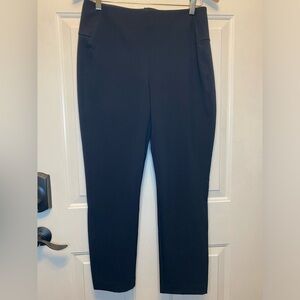 Cabi Classic Black Trousers Sz 6 Smooth Front Back Zip Closure